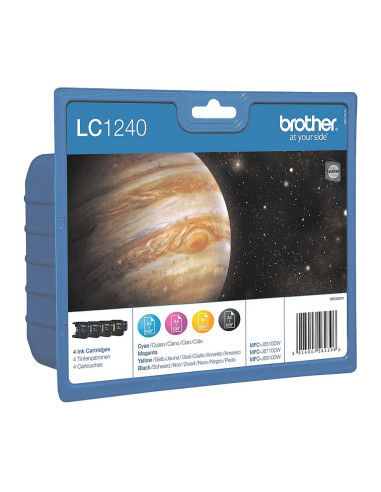 Brother LC-1240 BK/C/M/Y Value Bonus Pack Ink Cartridge for MFC-J6510/J6910