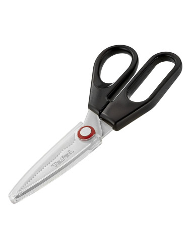 Tefal K2071314, Ingenio, Kitchen scissors, Kitchen tools, Stainless steel, 30.2x13.4x3.6cm, Up to 230C, Dishwasher safe, blac