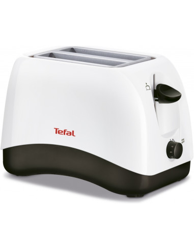 Tefal TT130130, Delfini 2, Toaster, 850W, 2 Hole, 7 Stage thermostat, Stop function, Defrosting, Reheating, white