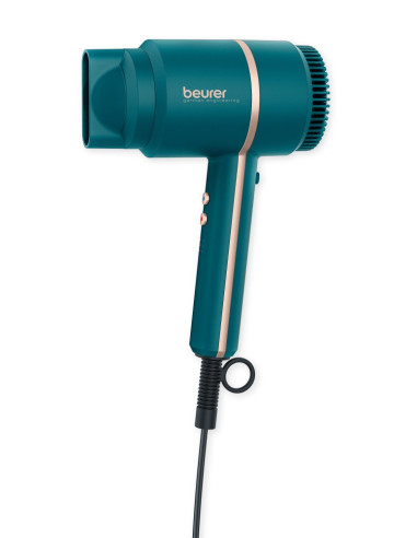 Beurer HC 35 Ocean Compact hair dryer, 2000 W, nozzle attachment, Ion function, LED display, 3 heat settings, 3 blower settin