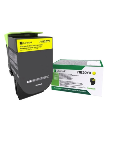 Lexmark 71B20Y0 CS/CX317, 417, 517 Yellow Return Programme 2.3K Toner Cartridge