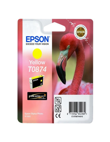 Epson T0874 Yellow Ink Cartridge - Retail Pack (untagged) for Stylus Photo R1900