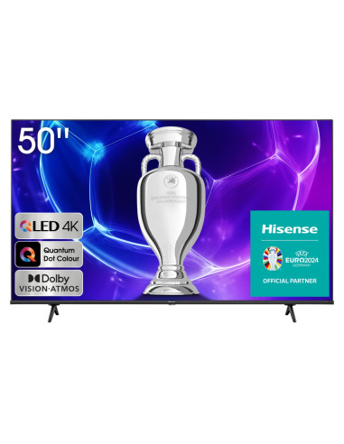 Hisense 50" E7KQ, 4K Ultra HD 3840x2160, QLED, Quantum Dot, HDR 10+, HLG, Dolby Vision, DTS Virtual X, Smart TV, WiFi 5GHz, W