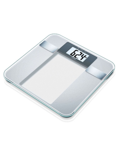 Beurer BG 13 Diagnostic Bathroom Scale, XL display,body weight, body fat, body water, muscle percentage,bone mass, 10 users, 