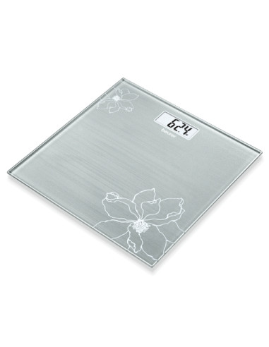 Beurer GS 10 Glass bathroom scale Gray, Automatic switch-off, overload indicator, 180 kg / 100 g