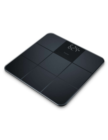 Beurer GS 235 Black Glass bathroom scale non-slip surface, Automatic switch-off, overload indicator, height 2.7 cm, 180 kg / 