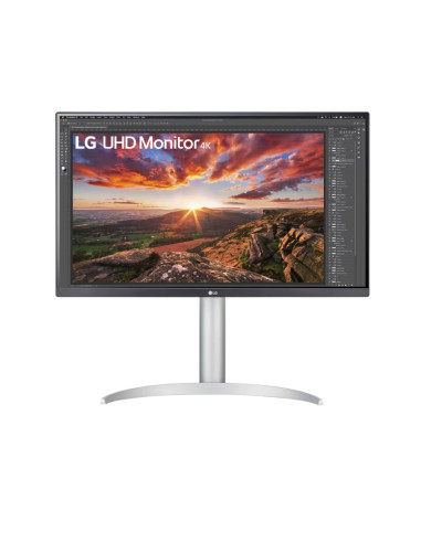 LG 27UP850N-W, 27" UHD 4K IPS, Anti-Glare, DCI-P3 95-, Cinema Screen, 5ms, 1200:1, 400 cd/m2, 3840x2160, HDR 400, MAXX Audio 