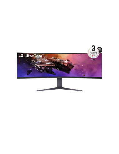 LG 45GR75DC-B, 44.5" Ultragear VA AG, 1ms, 32:9 Curved 1500R Gaming QHD (5120x1440), 200HZ, 400cd/m2, 3000:1, DCI-P3 95-, Fre