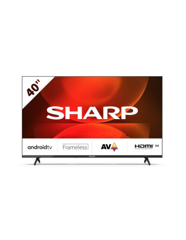 Sharp 40FH2EA, 40" LED Android TV, FULL HD 1920x1080 Frameless, DVB-T/T2/C/S/S2, Active Motion 400, 1 000 000:1, Speaker 2x8W