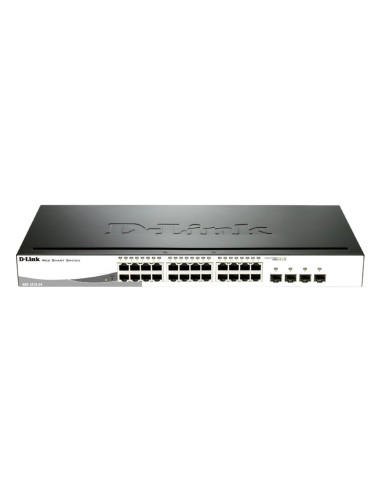 D-Link 24-port 10/100/1000 Gigabit Smart Switch + 4 SFP