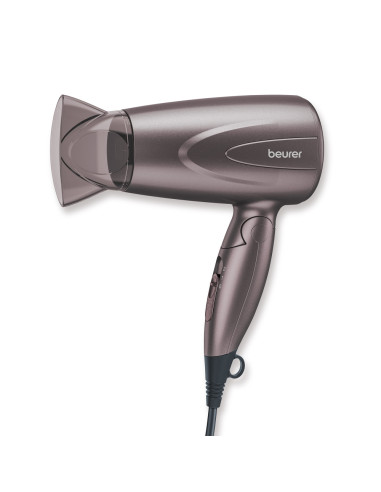 Beurer HC 17 Hair dryer, 1 300 W, ergonomic folding handle, 2 heat settings, 2 blower settings, slim professional nozzle, ove