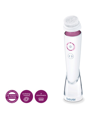 Beurer FC 95 Pureo Deep Cleansing,Facial brush,oscillating rotation, 2 rotation settings, 3 speeds,1 attachment , water-resis