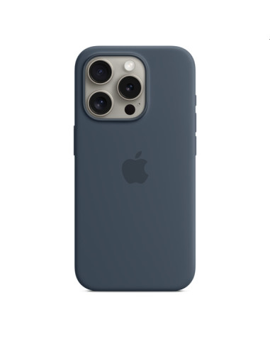 Apple iPhone 15 Pro Silicone Case with MagSafe - Storm Blue