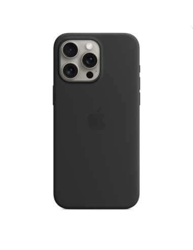 Apple iPhone 15 Pro Max Silicone Case with MagSafe - Black