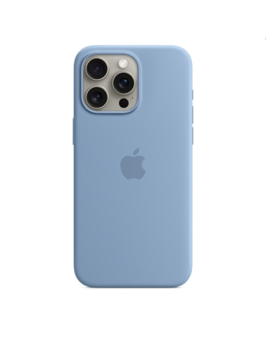 Apple iPhone 15 Pro Max Silicone Case with MagSafe - Winter Blue