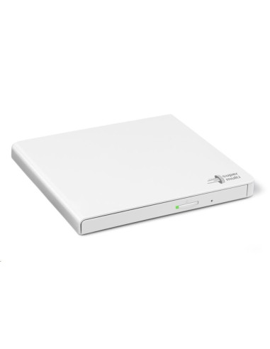 Hitachi-LG GP57EW40 Ultra Slim External DVD-RW, Super Multi, Double Layer, TV connectivity, White