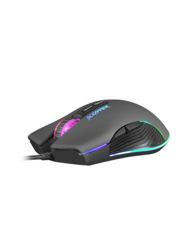 Fury Gaming Mouse Scrapper 6400DPI Optical With Software RGB Backlight