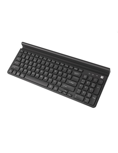 Natec Keyboard Felimare US Layout Wireless Bluetooth + 2.4 GHz Slim Pnone/Tablet Holder, Black