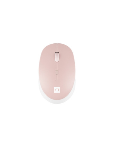 Natec Mouse Harrier 2, 1600 DPI Bluetooth 5.1 White-Pink