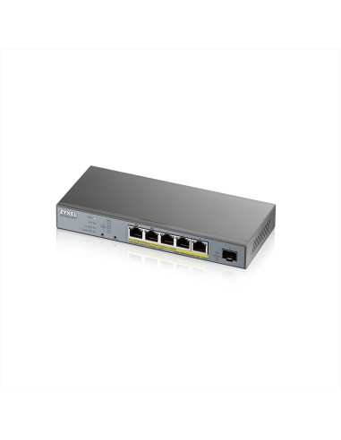 ZyXEL GS1350-6HP, 6 Port managed CCTV PoE switch, long range, 60W, 802.3BT