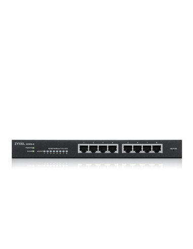 ZyXEL GS1915-8, 8-port GbE Smart hybrid mode Switch, standalone or NebulaFlex Cloud, desktop, fanless