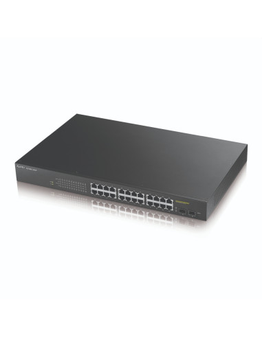 ZyXEL GS1900-24HP v2, 24-port GbE L2 PoE Smart Switch, rackmount, 170 Watt