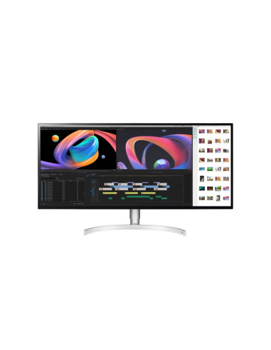 LG 34WK95UP-W, 34" 21:9 UltraWide 5K2K Nano IPS, 5ms, 450 cd/m2, 1200:1, Mega DFC,  5120x2160, DCI-P3 98- (CIE1976), DisplayH