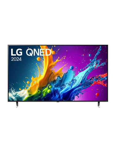 LG 43QNED80T3A, 43" 4K QNED HDR Smart TV, 3840x2160, DVB-T2/C/S2, Alpha 5 AI 4K Gen7, HDR 10 PRO, webOS 24 ThinQ, 4K Upscalin