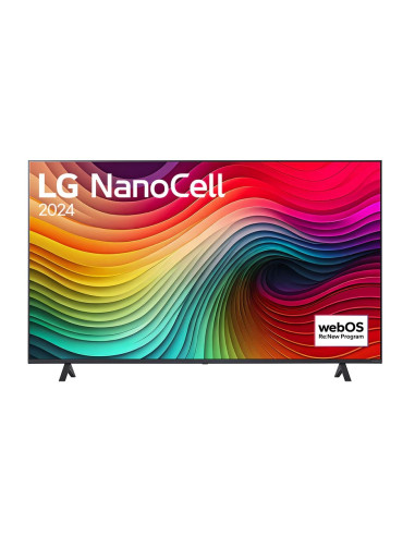 LG 50NANO81T3A, 50" 4K HDR Smart Nano Cell TV, 3840x2160, DVB-T2/C/S2, AI Alpha 5 Gen7, HDR 10 PRO, webOS 24, ThinQ AI, WiFi,