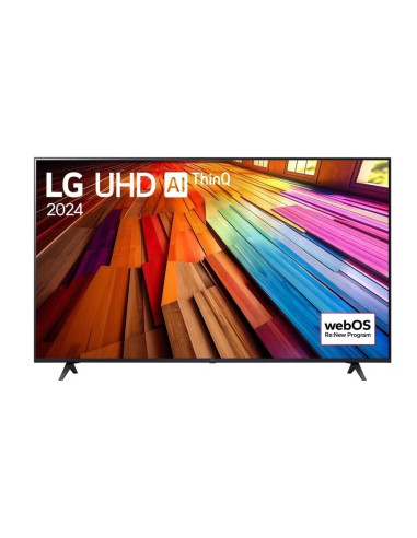 LG 55UT80003LA, 55" 4K UltraHD TV 4K (3840 x 2160), DVB-T2/C/S2, webOS 24 Smart TV, ThinQ AI, Alpha 5 AI 4K Gen7, WiFi, HDR10