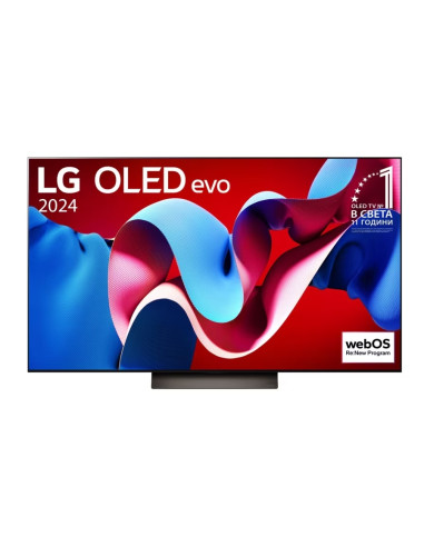 LG OLED55C41LA, 55" UHD OLED evo, 4K (3840 x 2160), DVB-C/T2/S2, Full Cinema Screnn, Alpha 9 AI 4K Gen7, 144Hz, ThinQ AI, HDR