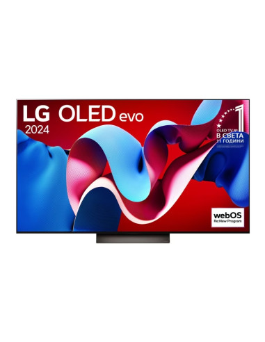 LG OLED65C41LA, 65" UHD OLED evo, 4K (3840 x 2160), DVB-C/T2/S2, Full Cinema Screnn, Alpha 9 AI 4K Gen7, 144Hz, ThinQ AI, HDR