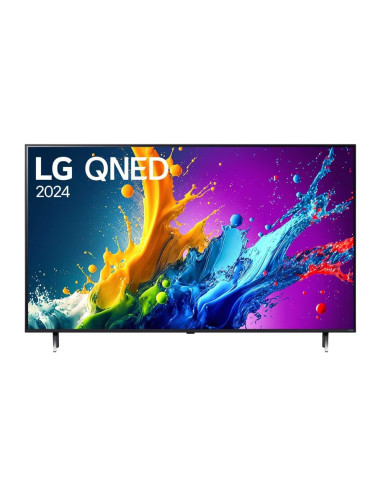 LG 50QNED80T3A, 50" 4K QNED HDR Smart TV, 3840x2160, DVB-T2/C/S2, Alpha 5 AI 4K Gen7, HDR 10 PRO, webOS 24 ThinQ, 4K Upscalin