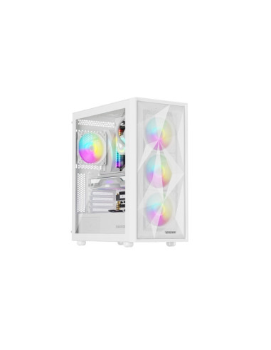 Genesis PC Case DIAXID 605 RGB Mini Tower Window, White