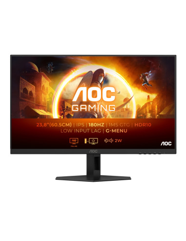 AOC 24G4XE, 23.8" IPS WLED, 1920x1080@180Hz, 1ms GtG, 0.5ms MPRT, 300cd m/2, 1000:1, 80M:1 DCR, Adaptive Sync, FlickerFree, L