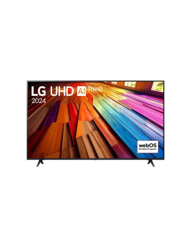 LG 50UT80003LA, 50" 4K UltraHD TV 4K (3840 x 2160), DVB-T2/C/S2, webOS 24 Smart TV, ThinQ AI, Alpha 5 AI 4K Gen7, WiFi, HDR10