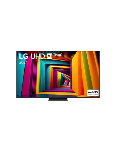 LG 65UT91003LA, 65" 4K UltraHD TV 4K (3840 x 2160), DVB-T2/C/S2, webOS 24 Smart TV, ThinQ AI, Alpha 5 AI 4K Gen7, WiFi, HDR10