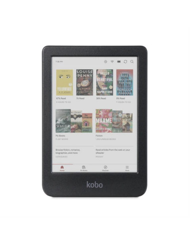 Kobo Clara Colour e-Book Reader, E Ink Kaleido touch screen 6 inch colour, 1448 x 1072 pixels, 16 GB, 1000 MHz/512 MB, 1 x US