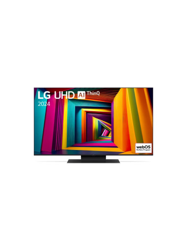 LG 50UT91003LA, 50" 4K UltraHD TV 4K (3840 x 2160), DVB-T2/C/S2, webOS 24 Smart TV, ThinQ AI, Alpha 5 AI 4K Gen7, WiFi, HDR10