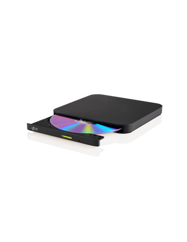 Hitachi-LG GP96YB70 Slimmest External DVD-RW, Super Multi, Lightest,  Android Connectivity, Win 10 - MAC OS Compatible, Black