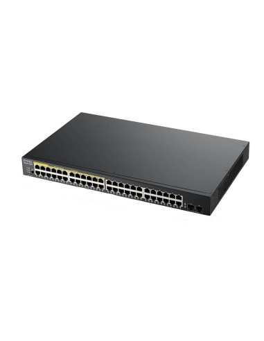 ZyXEL GS1900-48HP v2, 48-port GbE L2 Smart Switch, 170 Watt, rackmount