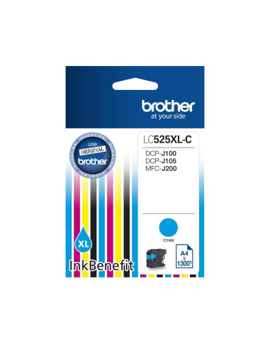 Brother LC-525 XL Cyan Ink Cartridge High Yield