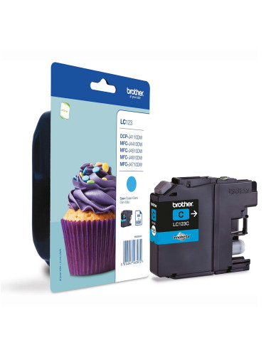 Brother LC-123 Cyan Ink Cartridge for MFC-J4510DW