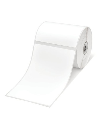 Brother BDE-1J152102-102 White Paper Label Roll, 350 labels per roll, 102x152 mm (Order Multiples of 8) 