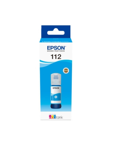 Epson 112 EcoTank Pigment Cyan ink bottle