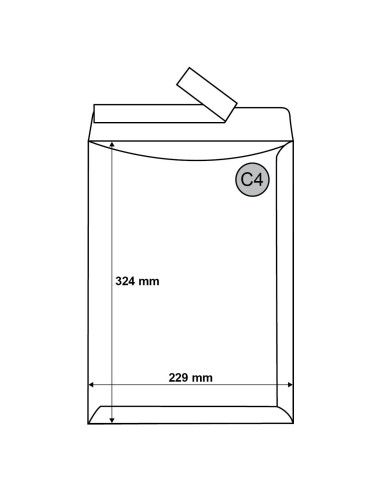 Пликове бели C4 самозалепващи – 229 x 324 mm – 100 бр.