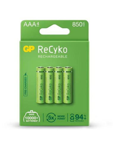 Презареждаща батерия GP R03 AAA 850 mAh NiMH 4 бр.