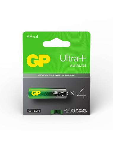 Алкална батерия GP ULTRA PLUS LR6 AA /4 бр. в опаковка/ 1.5V