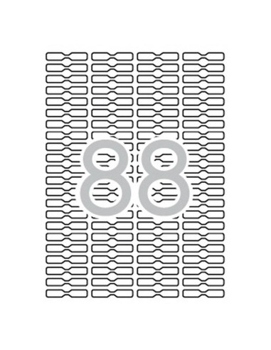 APLI 10314 презалепващи бели етикети за бижута
