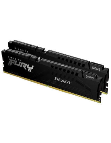 Памет Kingston FURY Beast Black 32GB(2x16GB) DDR5 5600MHz KF556C40BBK2-32